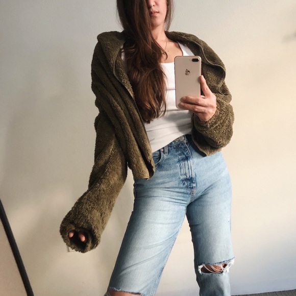 Last One L* Jacket Faux fur hoodie jacket - Picture 5 of 8